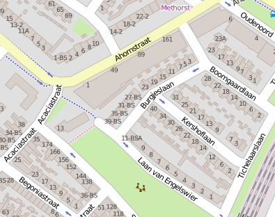 Huizen aan de Ahornstraat in Utrecht Huizen aan de Ahornstraat